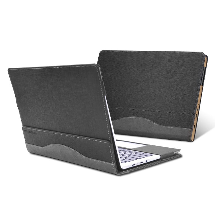 Laptop PU Leather Protective Case For Lenovo Yoga 720-15(Gentleman Gray) - 15 inch by buy2fix | Online Shopping UK | buy2fix