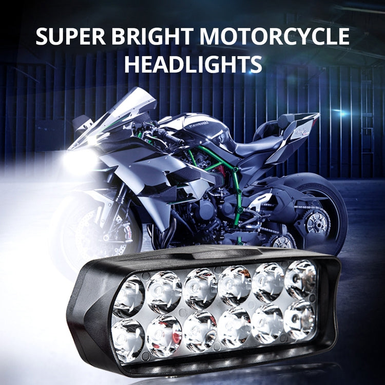 2 PCS MK-265 Motorcycle Character Shooting Light Auxiliary Day Running Light, Style: 16 LEDs - In Car by buy2fix | Online Shopping UK | buy2fix