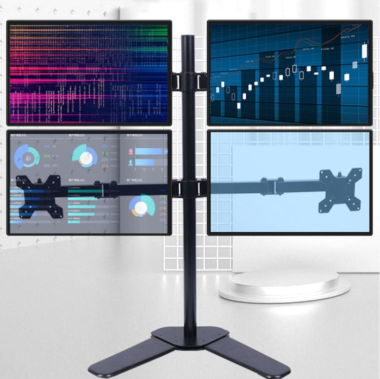 Desktop Lifting Monitor Stand Bracket Four Screen  Desk Base - Consumer Electronics by buy2fix | Online Shopping UK | buy2fix