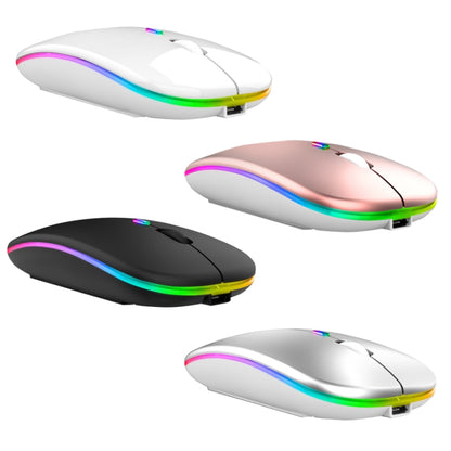 C7002 2400DPI 4 Keys Colorful Luminous Wireless Mouse, Color: Dual-modes Black - Wireless Mice by buy2fix | Online Shopping UK | buy2fix