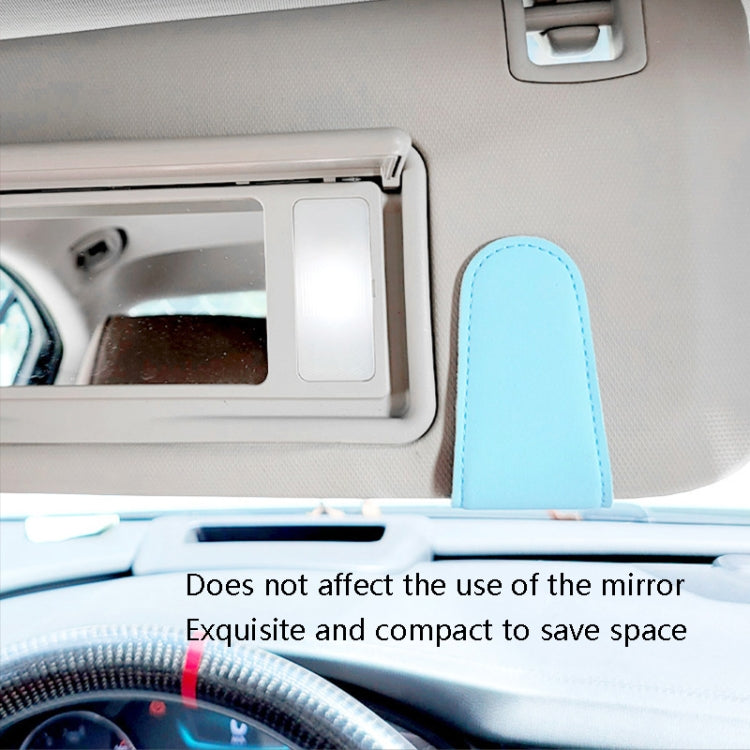 2 PCS Car Sun Visor Glasses Clip Ticket Storage Clip(Pink) - In Car by buy2fix | Online Shopping UK | buy2fix