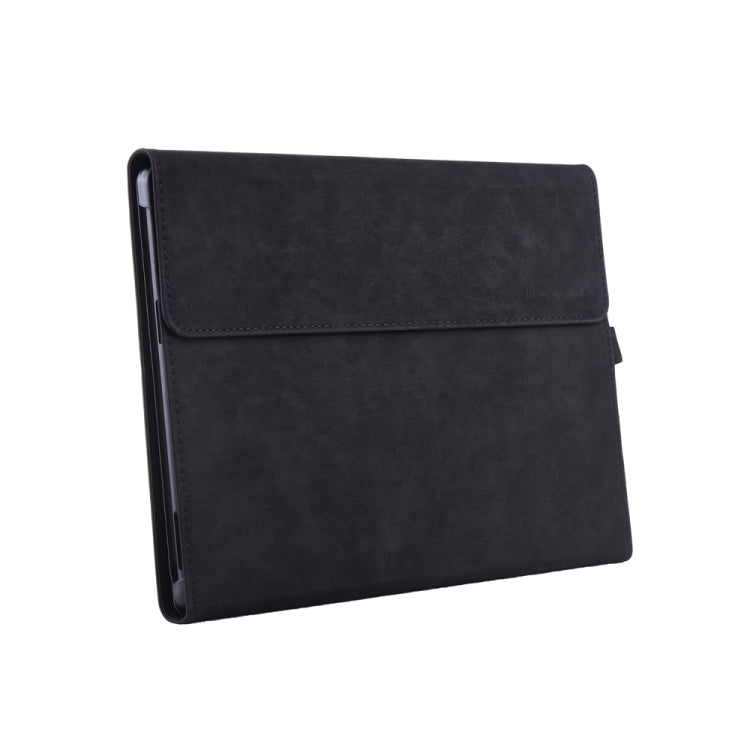 13 inch Leather Tablet Protective Case For Microsoft Surface Pro X, Color: Black + Power Bag - 13.3 inch by buy2fix | Online Shopping UK | buy2fix