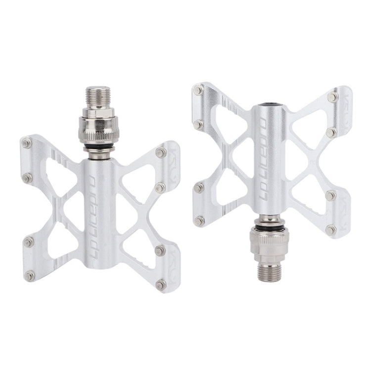 LP LitePro K5 Folding Bkie Aluminum Alloy Bearin Pedals(Silver) - Pedals by LP LitePro | Online Shopping UK | buy2fix