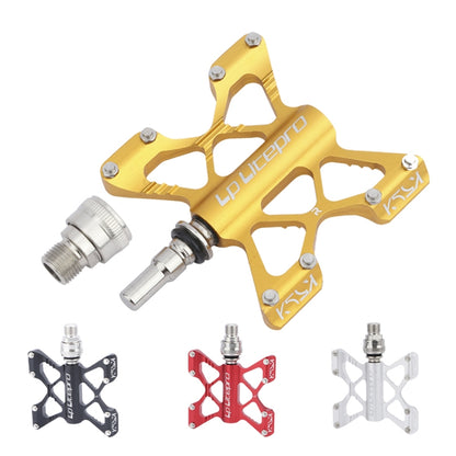 LP LitePro K5 Folding Bkie Aluminum Alloy Bearin Pedals(Silver) - Pedals by LP LitePro | Online Shopping UK | buy2fix