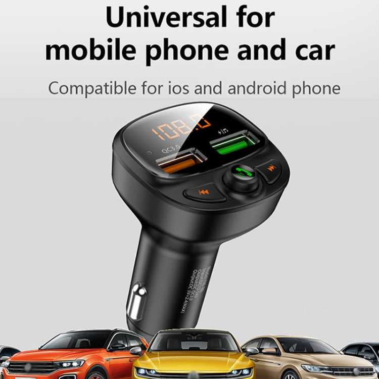 HY-87 Car Bluetooth MP3 Dual USB Car Charger, Style: Fast Charge Version - In Car by buy2fix | Online Shopping UK | buy2fix