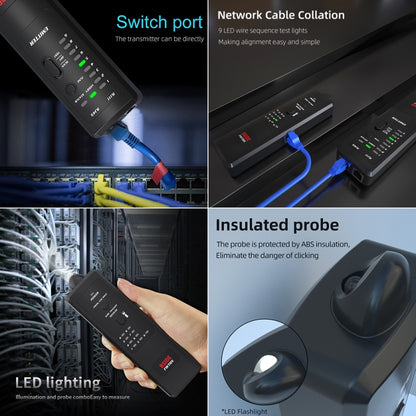 BSIDE FWT8X  Dual Mode Network Wire Tracker Cable Toner RJ45 RJ11 Accurate Ethernet LAN Tracer - Lan Cable and Tools by buy2fix | Online Shopping UK | buy2fix