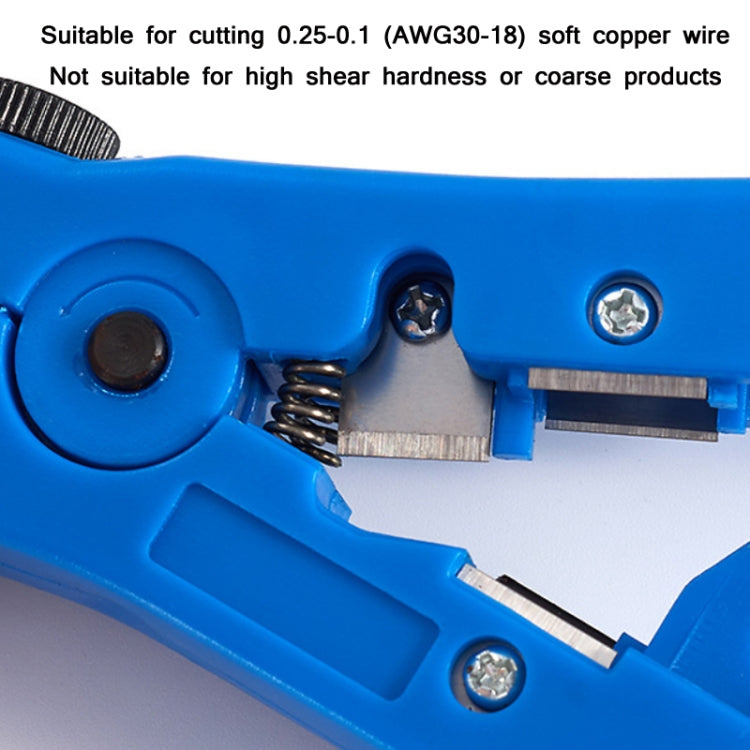 Electrician Multifunctional Coaxial Cable Stripper(Blue PE Bag) - Lan Cable and Tools by buy2fix | Online Shopping UK | buy2fix