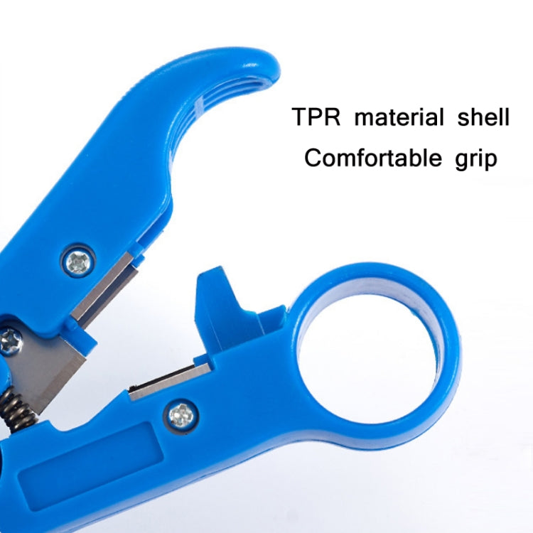 Electrician Multifunctional Coaxial Cable Stripper(Blue PE Bag) - Lan Cable and Tools by buy2fix | Online Shopping UK | buy2fix