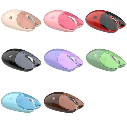 M3 3 Keys Cute Silent Laptop Wireless Mouse, Spec: Bluetooth Wireless Version (Milk Tea) - Wireless Mice by buy2fix | Online Shopping UK | buy2fix