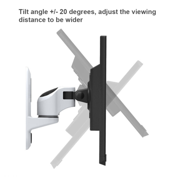 Gibbon Mounts FE110W Computer Monitor Wall Mount Universal Swivel Bracket(White) - Computer & Networking by Gibbon Mounts | Online Shopping UK | buy2fix