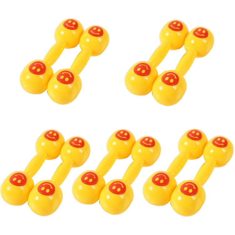 10 PCS Kindergarten Children Morning Exercise Plastic Rattle(Yellow) - Toy Sports by buy2fix | Online Shopping UK | buy2fix