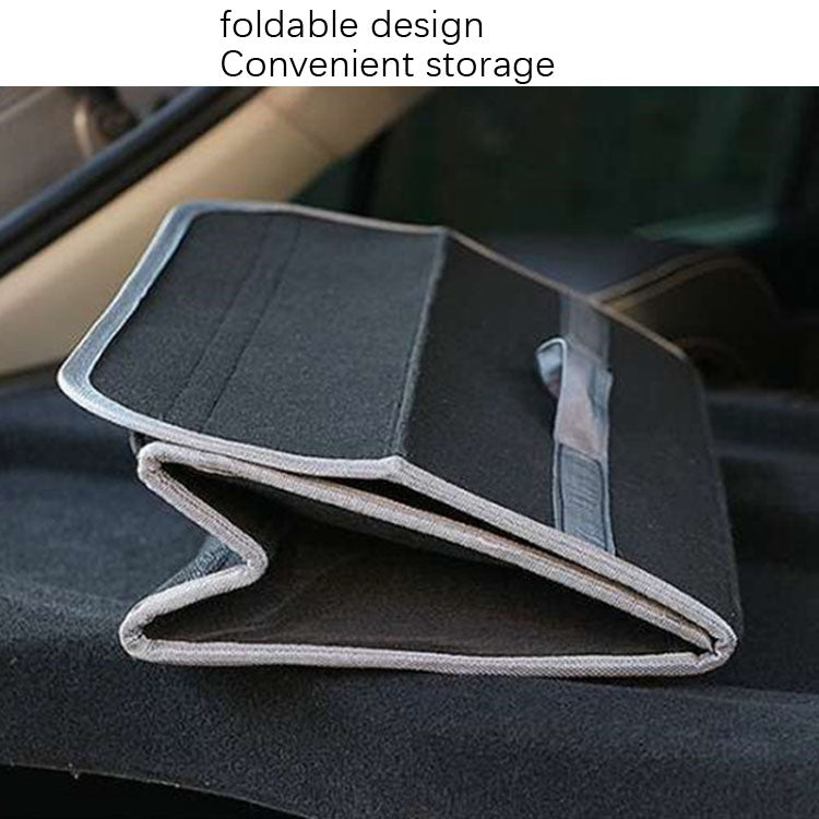 2 PCS Car Trunk Felt Folding Storage Box Car Finishing Box(Black Large) - In Car by buy2fix | Online Shopping UK | buy2fix