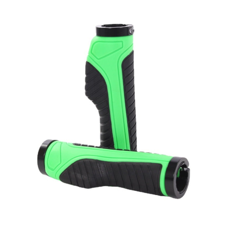 1 Pair Bicycle MTB Bike Handlebar Grips Rubber Anti-Slip Racing Bike Grip(Green) - Outdoor & Sports by buy2fix | Online Shopping UK | buy2fix