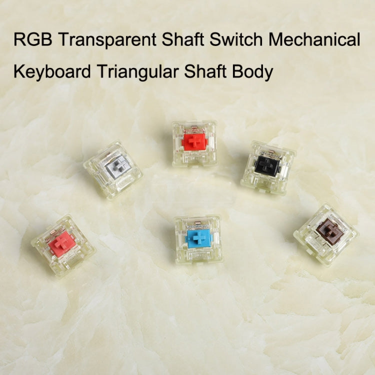 10PCS Cherry MX RGB Transparent Shaft Switch Mechanical Keyboard Triangular Shaft Body, Color: Silver Shaft - Other by CHERRY | Online Shopping UK | buy2fix