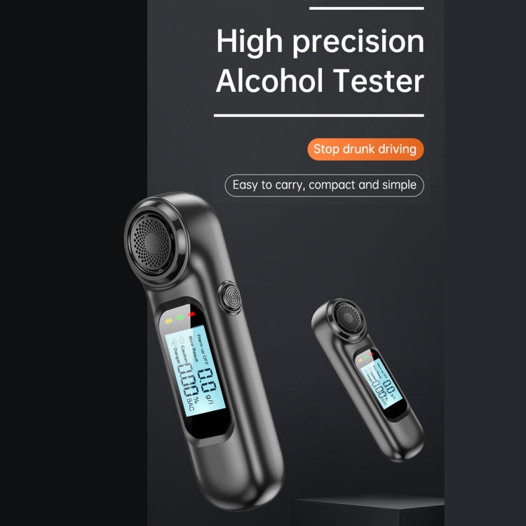 AM01  USB Rechageable Alcohol Tester Handheld Digital Alcohol Breath Tester(English Model) - In Car by buy2fix | Online Shopping UK | buy2fix