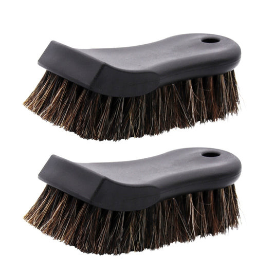 2 PCS Car Horsehair Interior Leather Brush - In Car by buy2fix | Online Shopping UK | buy2fix