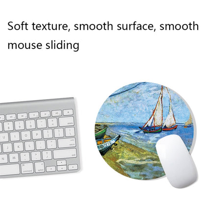 300x800x1.5mm Unlocked Am002 Large Oil Painting Desk Rubber Mouse Pad(Fisherman) - Mouse Pads by buy2fix | Online Shopping UK | buy2fix