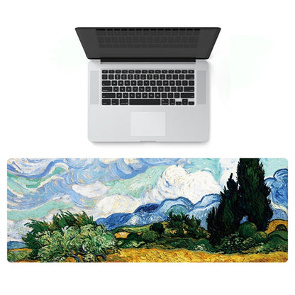 300x800x1.5mm Unlocked Am002 Large Oil Painting Desk Rubber Mouse Pad(Carriage) - Mouse Pads by buy2fix | Online Shopping UK | buy2fix