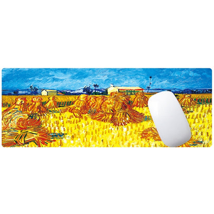 300x800x2mm Locked Am002 Large Oil Painting Desk Rubber Mouse Pad(Wheat Field) - Mouse Pads by buy2fix | Online Shopping UK | buy2fix