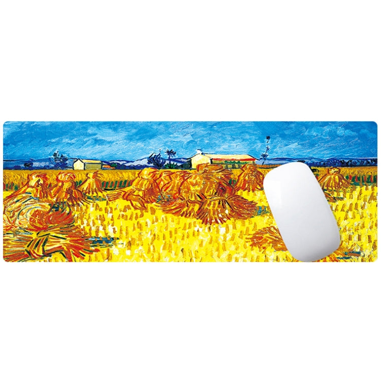 300x800x4mm Locked Am002 Large Oil Painting Desk Rubber Mouse Pad(Autumn Leaves) - Mouse Pads by buy2fix | Online Shopping UK | buy2fix