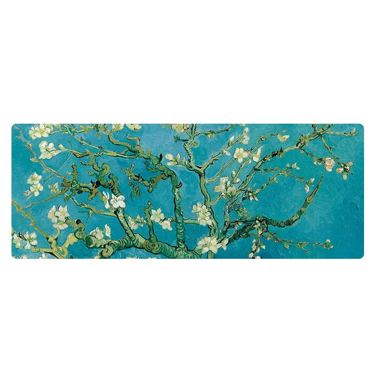 300x800x5mm Locked Am002 Large Oil Painting Desk Rubber Mouse Pad(Apricot Flower) - Mouse Pads by buy2fix | Online Shopping UK | buy2fix