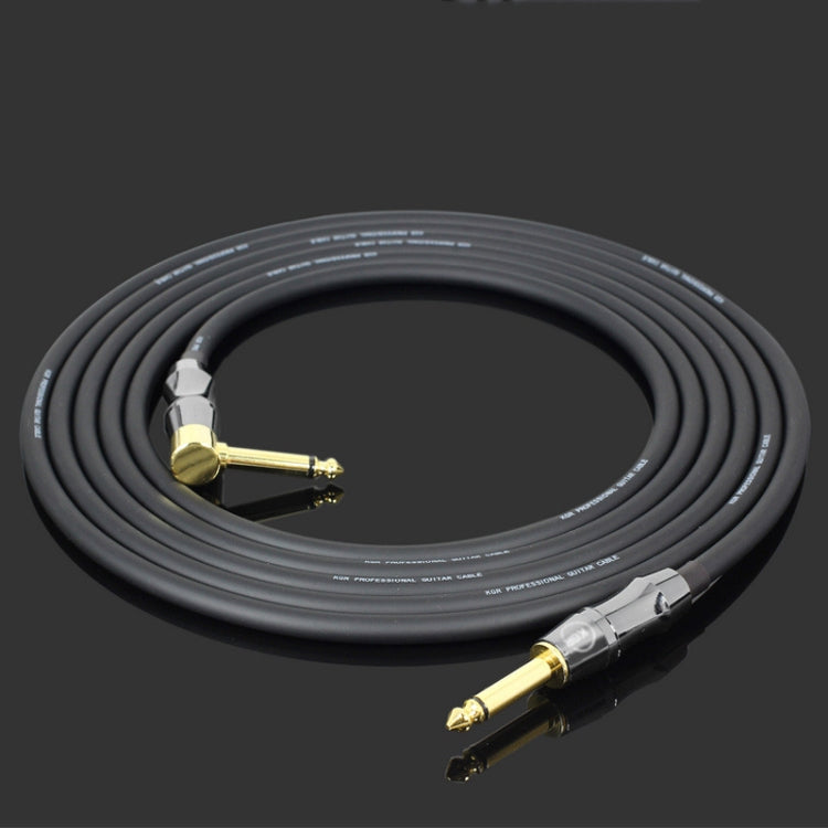 KGR Guitar Cable Keyboard Drum Audio Cable, Specification: 15m(Elbow Straight Jack) - Instrument Audio Cables by KGR | Online Shopping UK | buy2fix