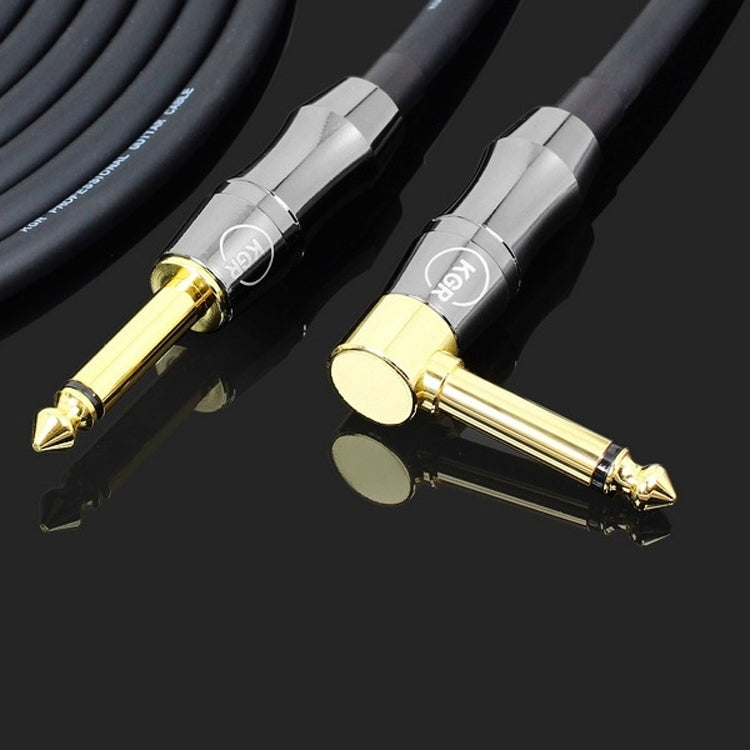 KGR Guitar Cable Keyboard Drum Audio Cable, Specification: 15m(Elbow Straight Jack) - Instrument Audio Cables by KGR | Online Shopping UK | buy2fix