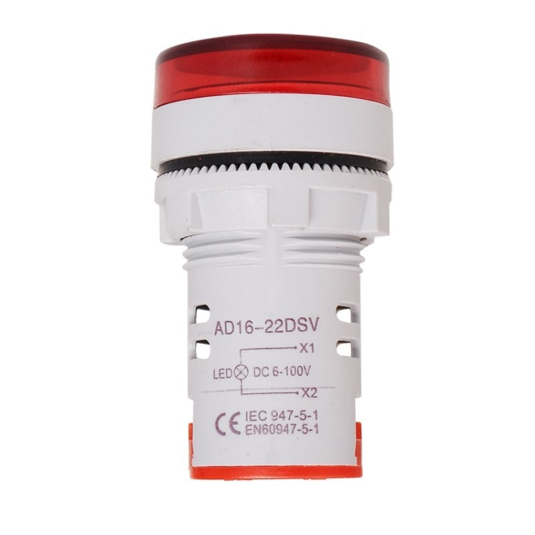 2 PCS DC Voltage Signal Indicator 22mm Round 6-100V Universal Voltmeter(ST16VD-04 Green) - Consumer Electronics by SINOTIMER | Online Shopping UK | buy2fix