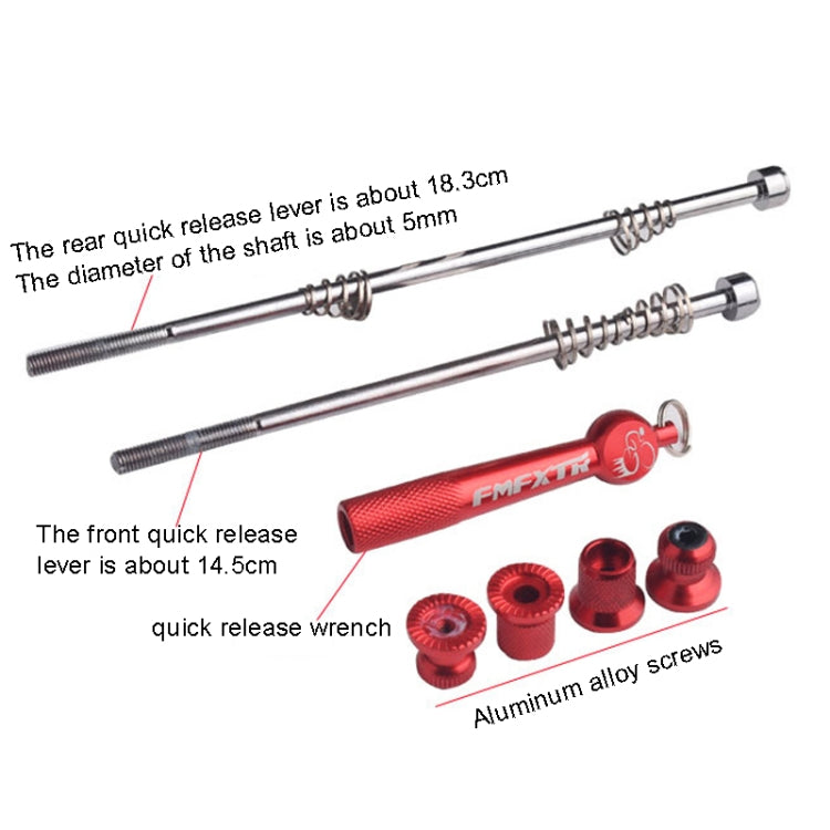 FMFXTR Mountain Bicycles Flower Drum Fast Disassembly Rod(Red) - Outdoor & Sports by FMFXTR | Online Shopping UK | buy2fix