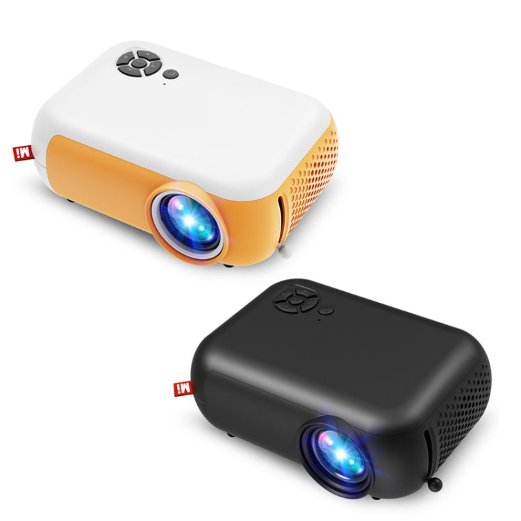 A10 480x360 Pixel Projector Support 1080P Projector ,Style: Same-screen White Yellow (UK Plug) - Consumer Electronics by buy2fix | Online Shopping UK | buy2fix