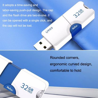 Netac U905 High Speed USB3.0 Retractable Car Music Computer USB Flash Drive, Capacity: 64GB - USB Flash Drives by Netac | Online Shopping UK | buy2fix