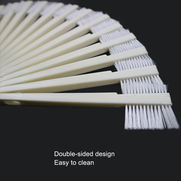 10 PCS Car Head Engine Brush Double-Sided Groove Brush(White) - In Car by buy2fix | Online Shopping UK | buy2fix