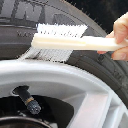 10 PCS Car Head Engine Brush Double-Sided Groove Brush(White) - In Car by buy2fix | Online Shopping UK | buy2fix