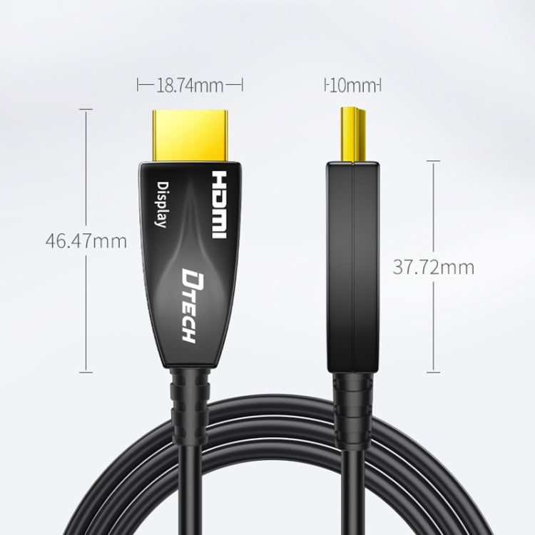 DTECH HDMI 2.0 Version Fiber Optical Line 4K 60Hz Large Screen TV Engineering Wiring, Length: 25m - Cable by DTECH | Online Shopping UK | buy2fix