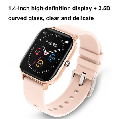 P8 1.4 Inch Heart Rate Blood Pressure Monitoring Smart Watch, Color: Pink - Smart Wear by buy2fix | Online Shopping UK | buy2fix