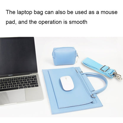 S176 Portable Waterproof Laptop Bag with Power Pack, Size: 13 inches(Sky Blue) - 13.3 inch by buy2fix | Online Shopping UK | buy2fix