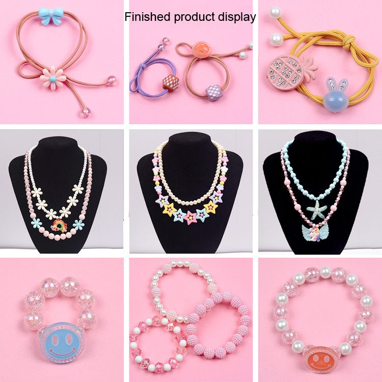 24 Grid Acrylic Beaded Kids DIY Necklace Bracelet Toys(Macaron) - DIY Developmental Toys by buy2fix | Online Shopping UK | buy2fix