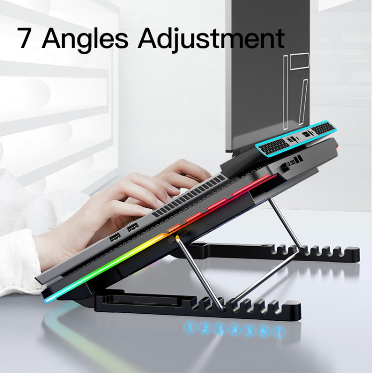 CoolCold F5  Laptop Radiator Bracket Office Desk Adjustable Laptop Cooler,Style: Colorful Edition - Computer & Networking by CoolCold | Online Shopping UK | buy2fix