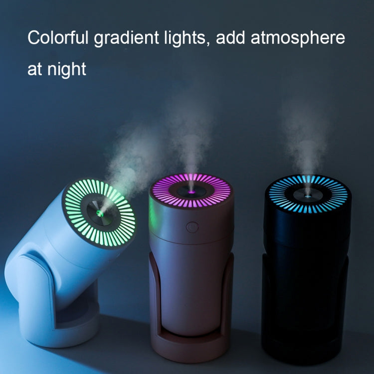 L09 USB Plug-in Rotating Colorful Night Light Humidifier(Black) - Home & Garden by buy2fix | Online Shopping UK | buy2fix