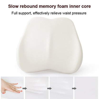 Memory Foam Lumbar Pillow Office Seat Lumbar Cushion(Tibetan) - Home & Garden by buy2fix | Online Shopping UK | buy2fix
