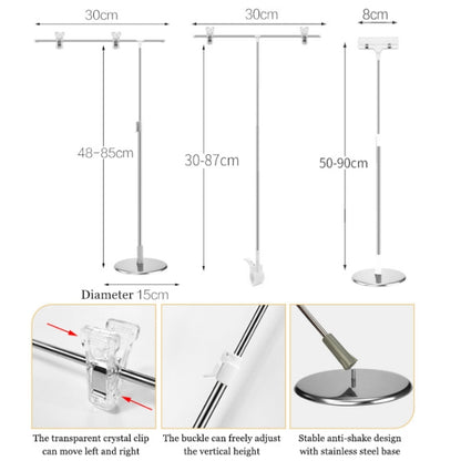 Photography Backdrop Stand Camera Photo Background Props,Style: L-type Desktop 85cm - Camera Accessories by buy2fix | Online Shopping UK | buy2fix