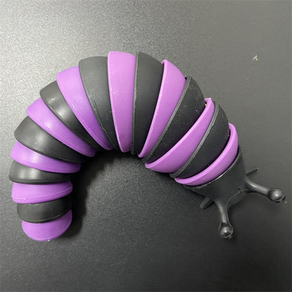 2 PCS Creepy Caterpillar Decompression Toy(Purple Black) - Fidget Cube by buy2fix | Online Shopping UK | buy2fix