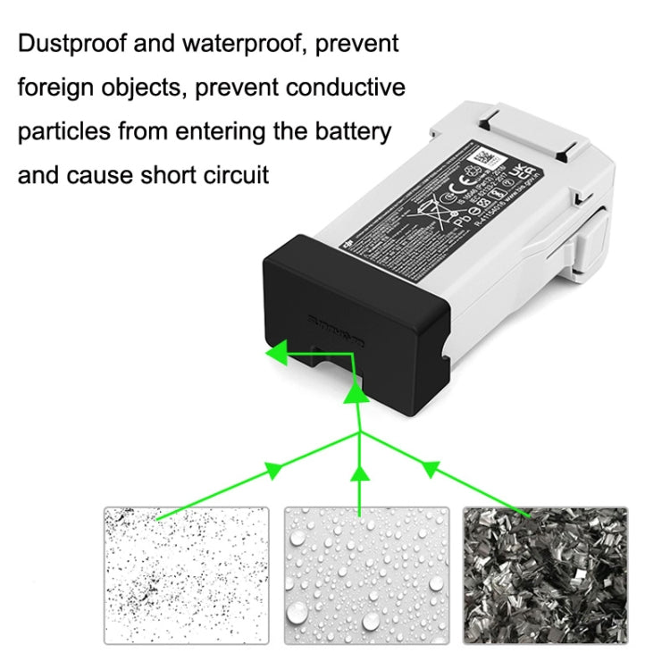 3PCS Sunnylife MM3-DC405 For DJI Mini 3 Pro Short Circuit Resistant Battery Silicone Dust Cover(Black) - DJI & GoPro Accessories by Sunnylife | Online Shopping UK | buy2fix