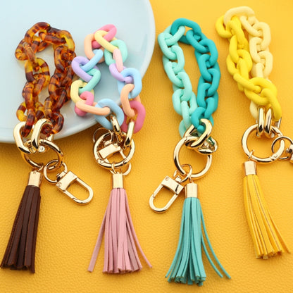 Keychain Ladies Acrylic Bracelet Jewelry(Colorful) - In Car by buy2fix | Online Shopping UK | buy2fix