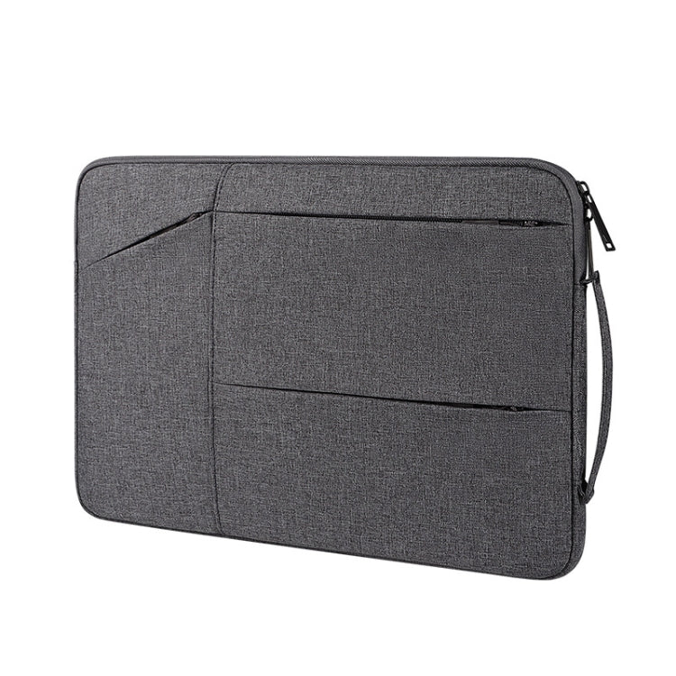 ST02 Large-capacity Waterproof Shock-absorbing Laptop Handbag, Size: 15.6 inches(Deep Sky Gray) - 15.6 - 17 inch by buy2fix | Online Shopping UK | buy2fix