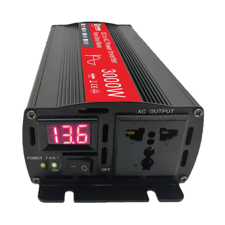 Gurxun Sine Wave Inverter 3000W 12/24/48/60V To 220V Car Boost Converter, Specification: 12V-220V - In Car by buy2fix | Online Shopping UK | buy2fix