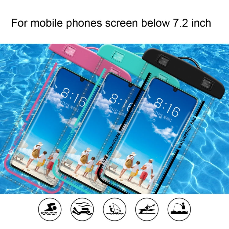 2 PCS Armband Style Transparent Waterproof Cell Phone Case Swimming Cell Phone Bag(Macaron Blue) - Waterproof Bag by buy2fix | Online Shopping UK | buy2fix