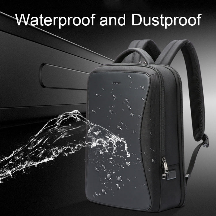Bopai 61-120891 Multifunctional Anti-theft Laptop Business Backpack with USB Charging Hole(Black) - Backpack by Bopai | Online Shopping UK | buy2fix