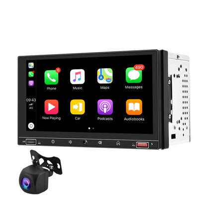 A2916 7 inch Dual-spindle Universal MP5 Car Carplay MP4 Player, Style: Standard+AHD Camera - In Car by buy2fix | Online Shopping UK | buy2fix