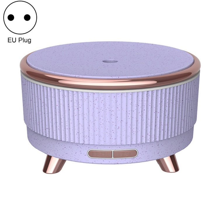 Ultrasonic Aromatherapy Diffuser Humidifier Essential Oil Diffuser EU Plug(Purple Flower Dot) - Home & Garden by buy2fix | Online Shopping UK | buy2fix